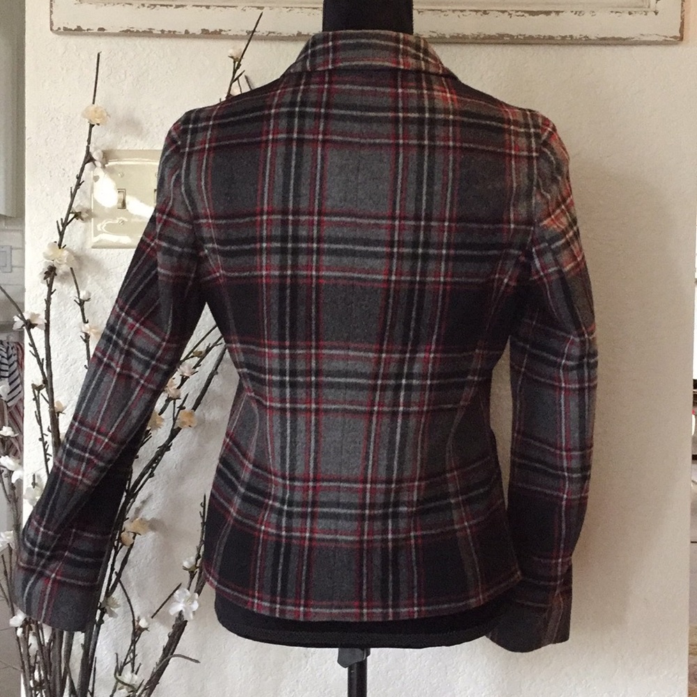 Talbots Petites Wool Blend Plaid Blazer - Picture 4 of 8
